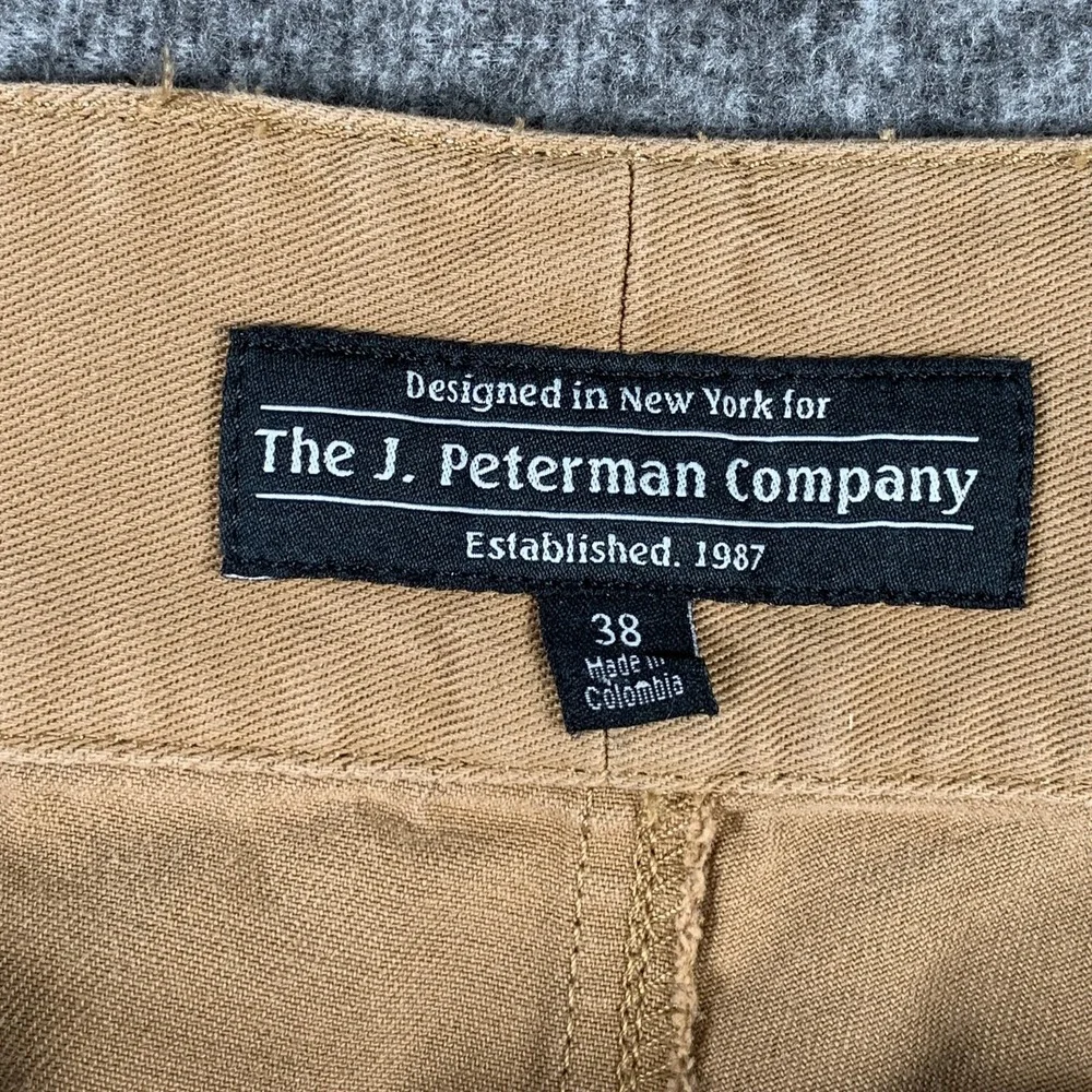 Gurkha Pants Men 38x32 J Peterman Company Brown Old Money Luxury Pleated